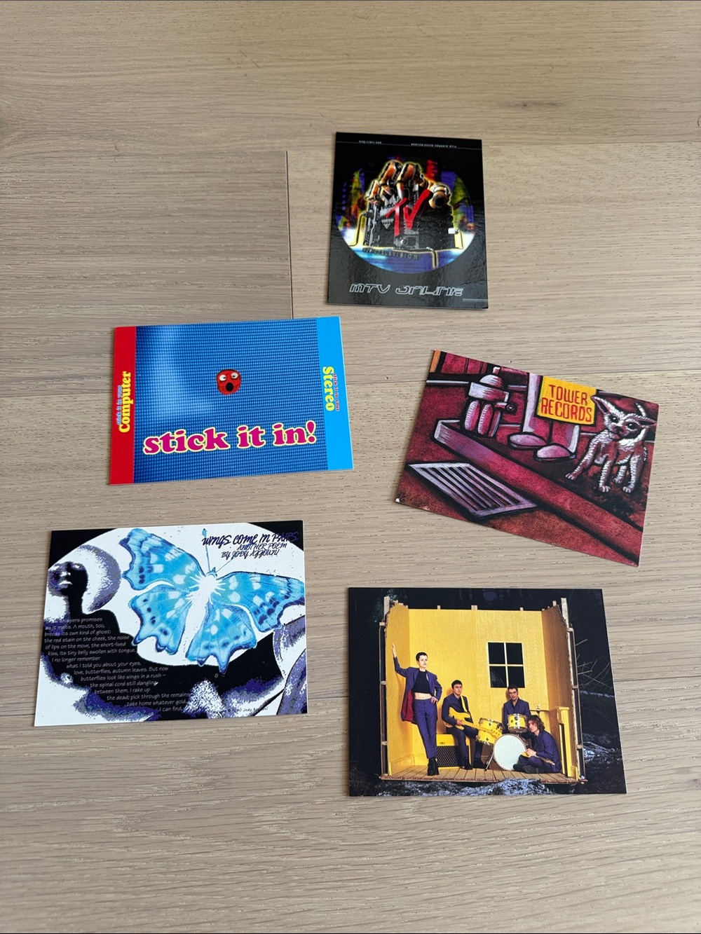 Tower Records postcards